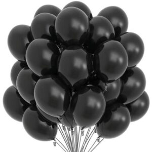 Black Balloons Helium